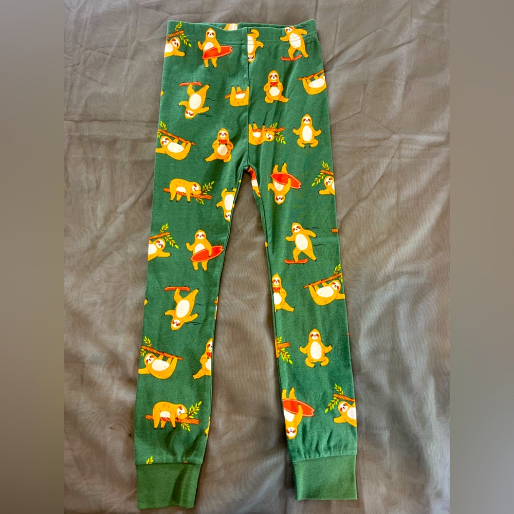 Old Navy Green Pajama Pants with Fun Print